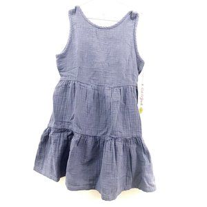 NWT Cat & Jack Toddler Girls Sleeveless Tiered Tank Dress, Smoky Lilac